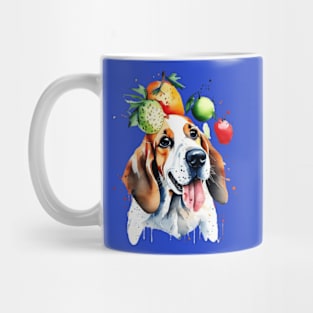 Cute dog and fruits design gift ideas for all Mug